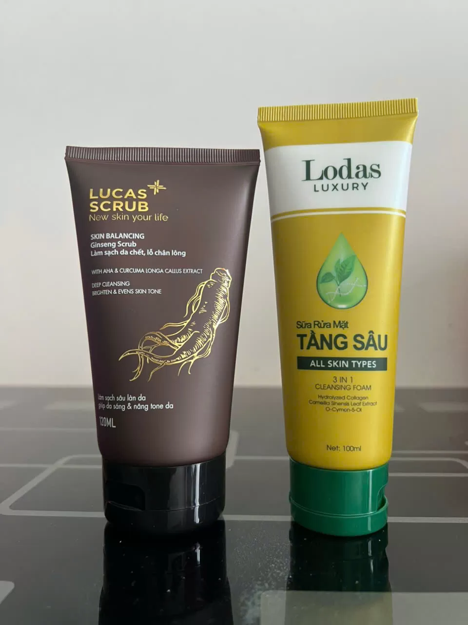 Combo tẩy tế b&agrave;o chết v&agrave; l&agrave;m sạch bề mặt da đan thy