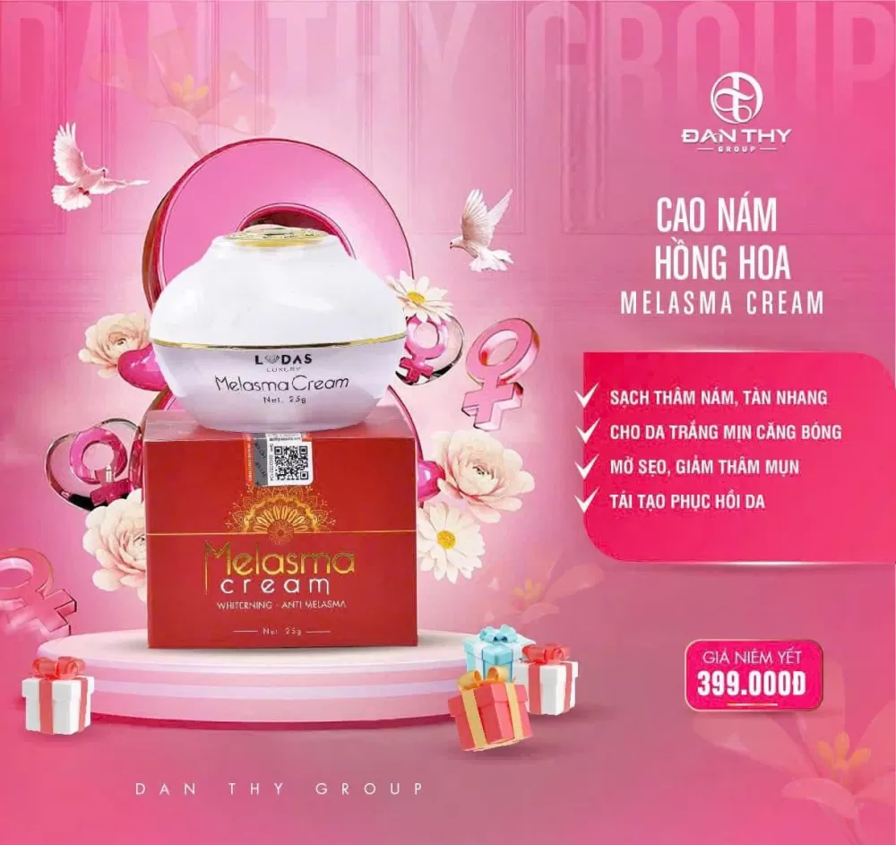 Cao Nám Hồng Hoa Đan Thy Melasme Cream Lodas Luxury