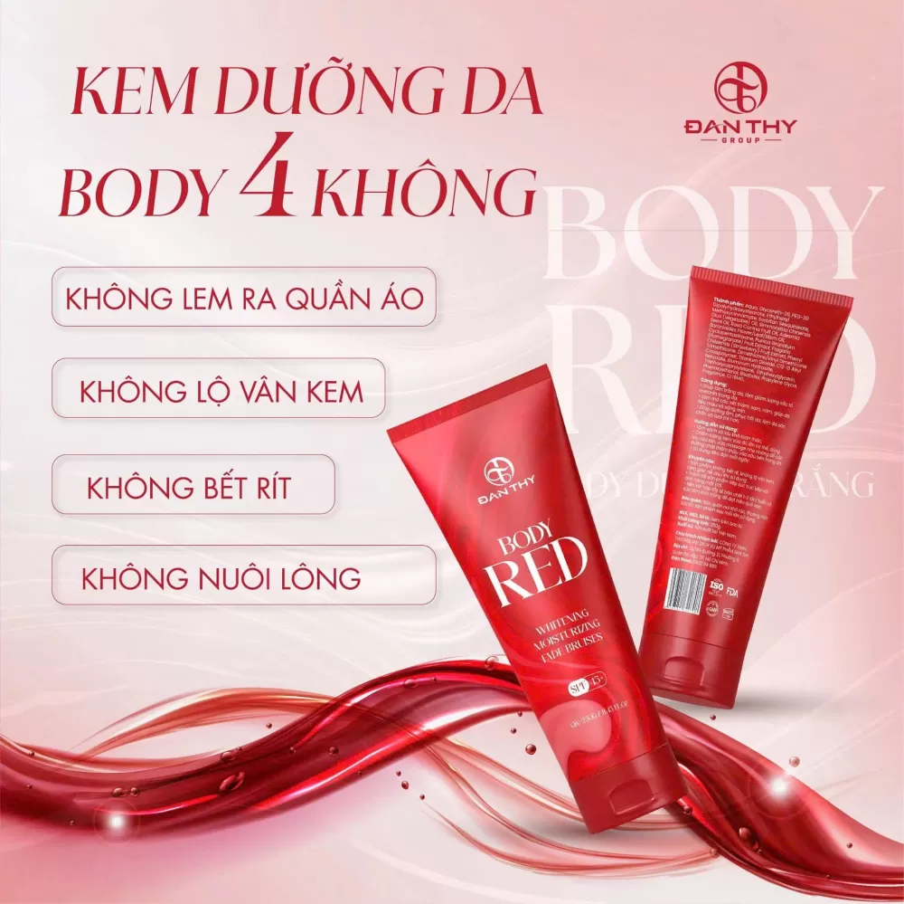 KEM BODY PHỦ TRẮNG BODY RED