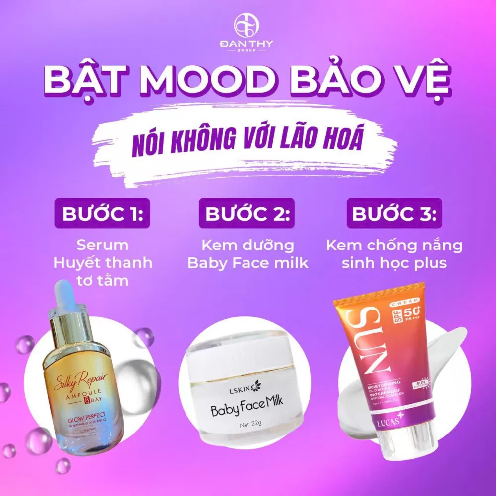 Bộ Sản Phẩm Đan Thy Dành Cho Da Không Mụn Không Nám 