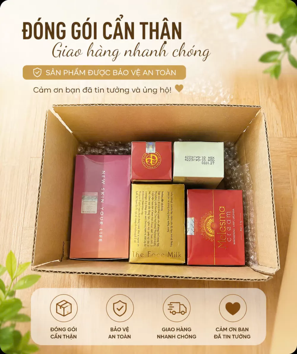 Combo 5 sản phẩm Mỹ Phẩm Đan Thy Giao Đi Hưng Yên